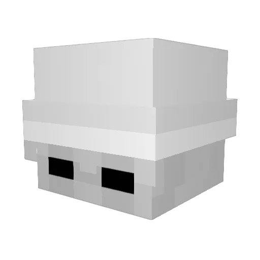 DenDobrov_78X Minecraft avatar head, 3D render