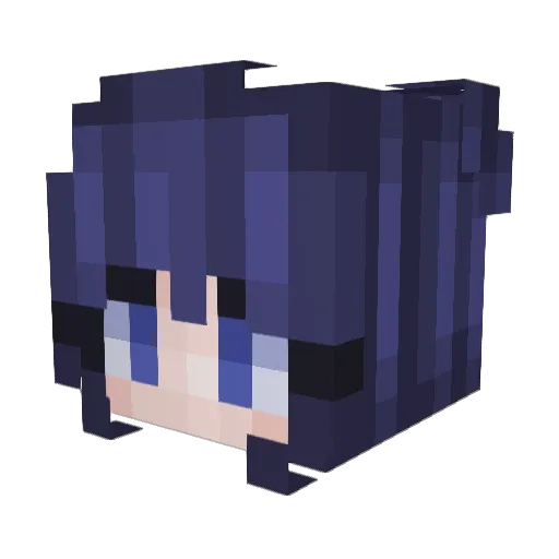 DenKain Minecraft avatar head, 3D render