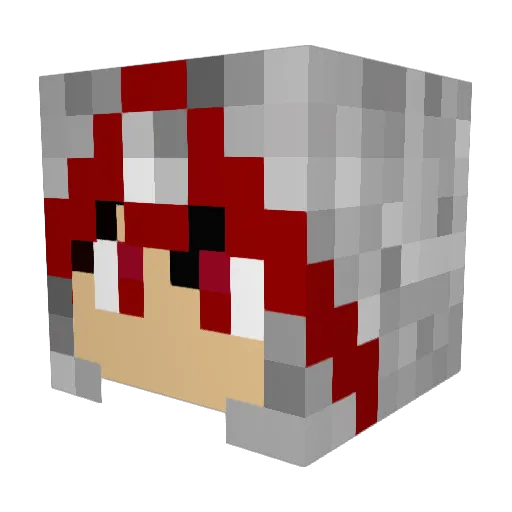 DenMongo Minecraft avatar head, 3D render