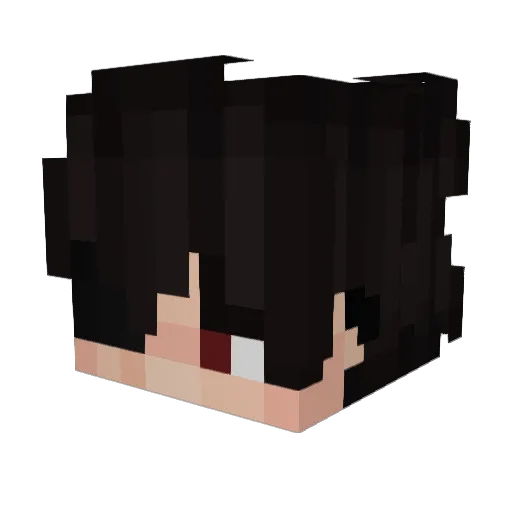 DenSb Minecraft avatar head, 3D render