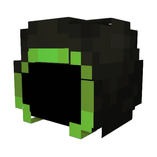 DenSent2 Minecraft avatar head, 3D render