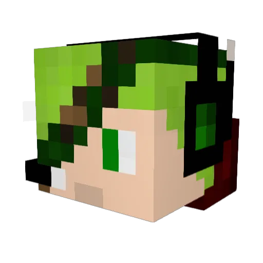 Den_Nagany Minecraft avatar head, 3D render