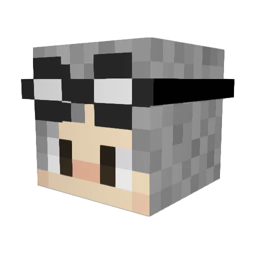 Den_Welsh Minecraft avatar head, 3D render