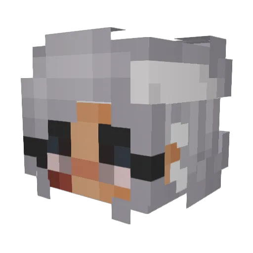Den_dee Minecraft avatar head, 3D render
