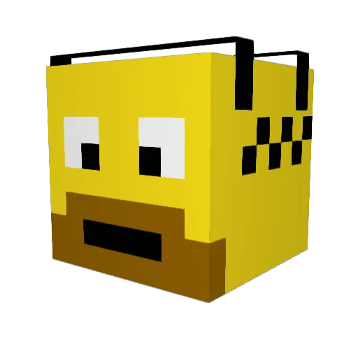 Den_der_dansker Minecraft avatar head, 3D render