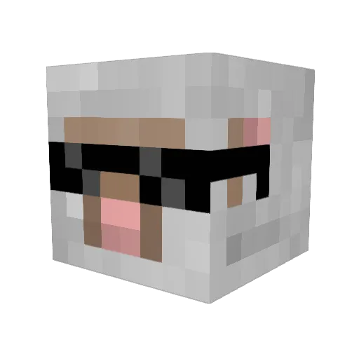 Den_markus Minecraft avatar head, 3D render