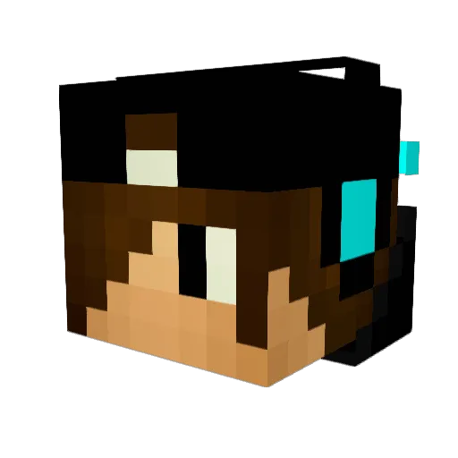 Dena05 Minecraft avatar head, 3D render