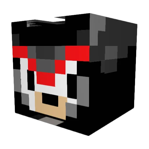 Denadoria Minecraft avatar head, 3D render