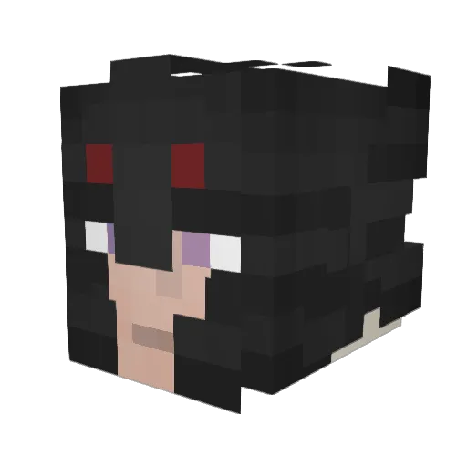 Denalhi Minecraft avatar head, 3D render