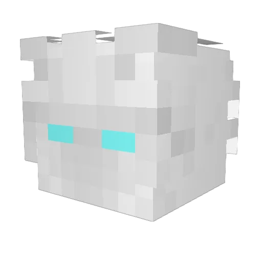 Denaro Minecraft avatar head, 3D render