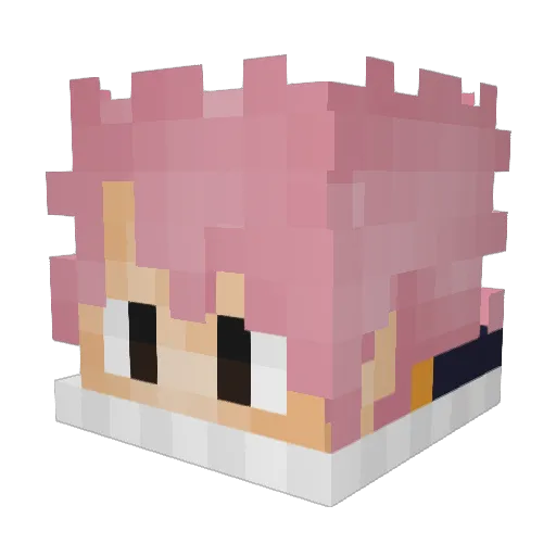 Denary22 Minecraft avatar head, 3D render