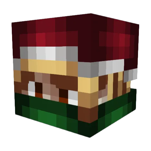 Dench1 Minecraft avatar head, 3D render