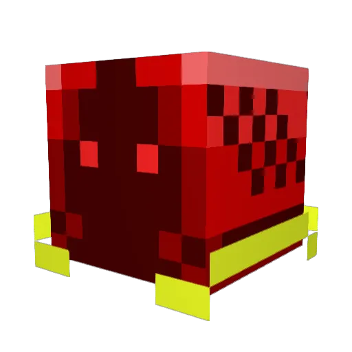 Denchigu Minecraft avatar head, 3D render