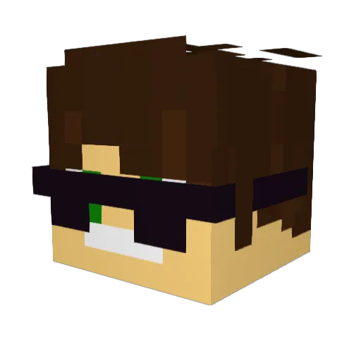 Denchik_BarsikYT Minecraft avatar head, 3D render
