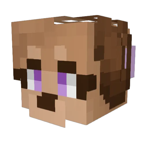 Minecraft-Avatar von Dendarix: Kopf als 3D-Render