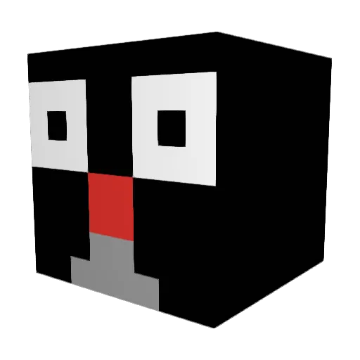 Dendix_ Minecraft avatar head, 3D render