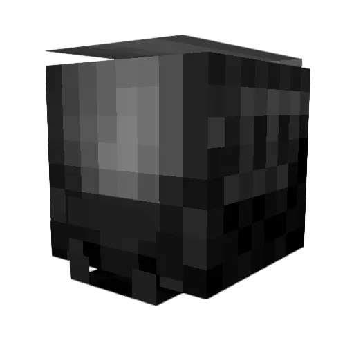 Dendrimers Minecraft avatar head, 3D render