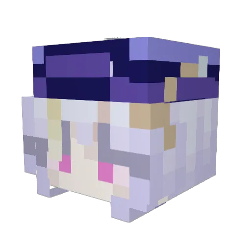 Denettiana Minecraft avatar head, 3D render