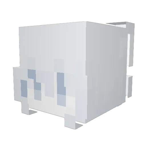 Dengchu_ Minecraft avatar head, 3D render