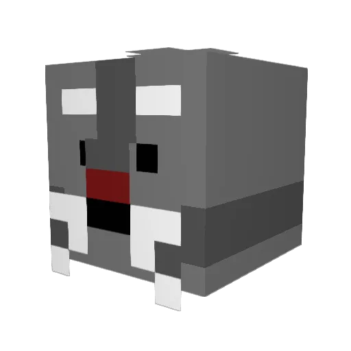 Dengranzy Minecraft avatar head, 3D render