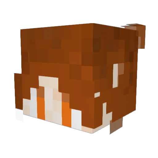 DengxianCome Minecraft avatar head, 3D render
