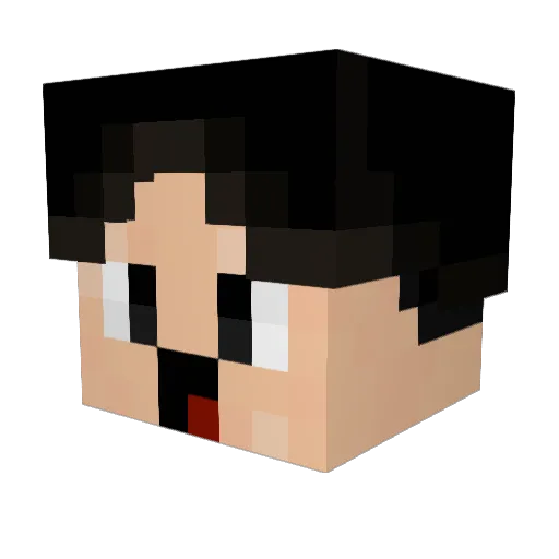DeniDilo18 Minecraft avatar head, 3D render