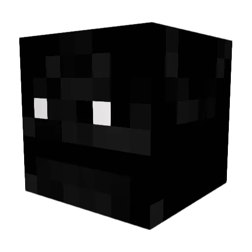 DeniQ1 Minecraft avatar head, 3D render