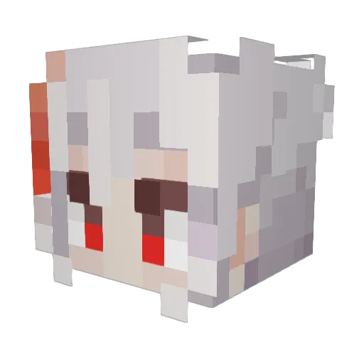 Denial314 Minecraft avatar head, 3D render