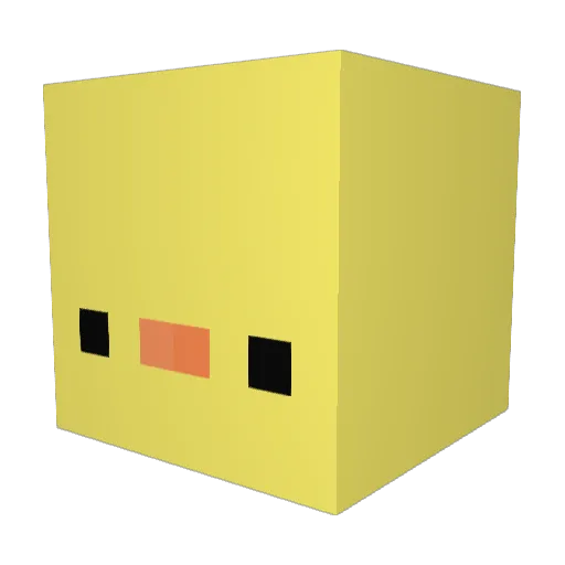 Deniernal354 Minecraft avatar head, 3D render