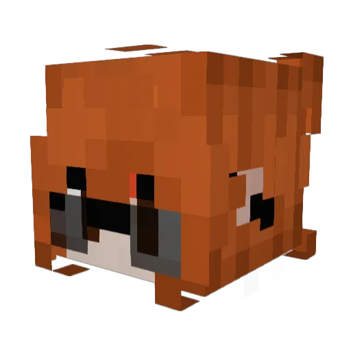 Denifa Minecraft avatar head, 3D render