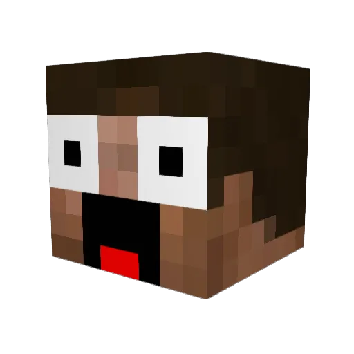 Denilay Minecraft avatar head, 3D render