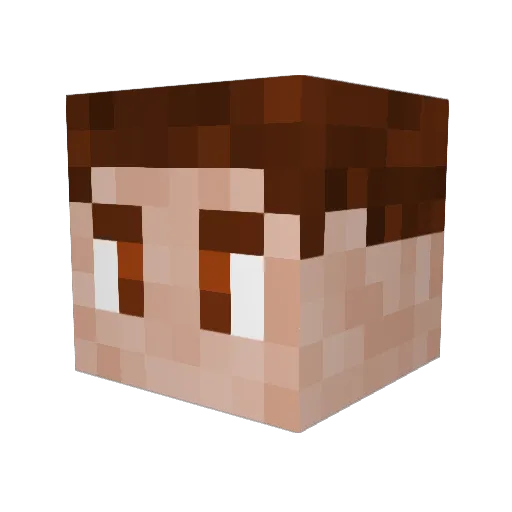Denis135 Minecraft avatar head, 3D render