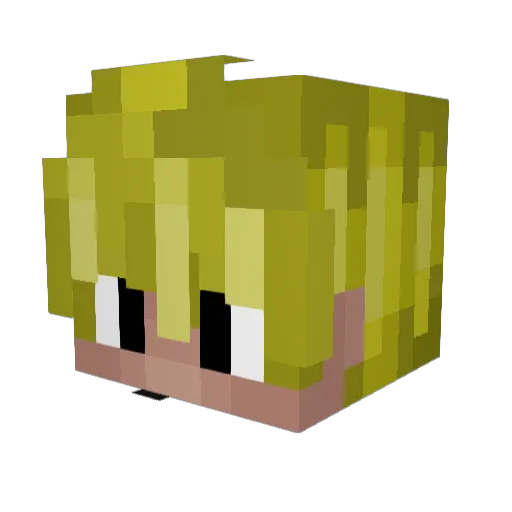Denis1709 Minecraft avatar head, 3D render