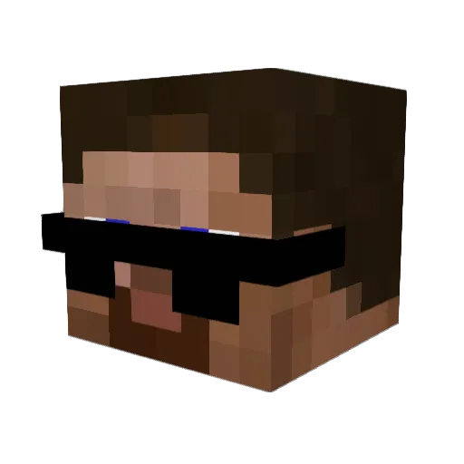 Denis7622 Minecraft avatar head, 3D render