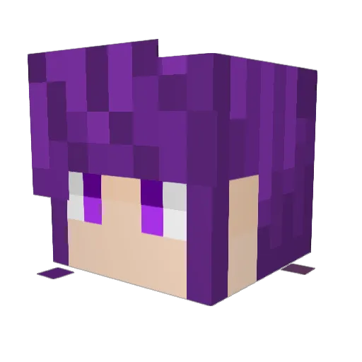 DenisADJ Minecraft avatar head, 3D render