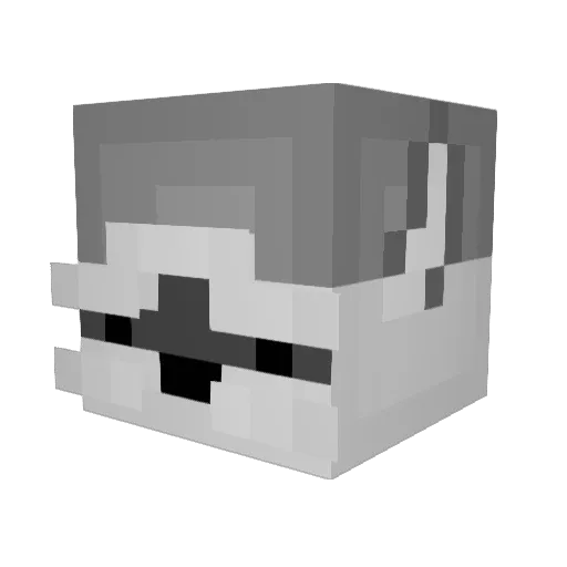 DenisAndreii Minecraft avatar head, 3D render