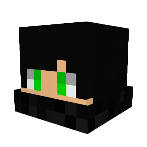 Denisbr81 Minecraft avatar head, 3D render