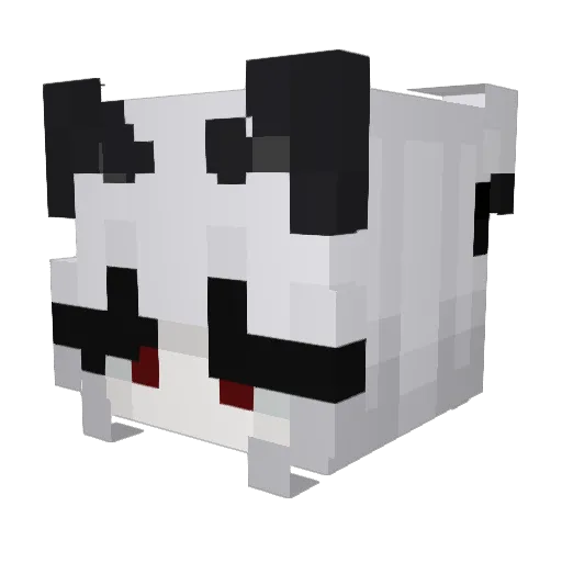 DenizAqua Minecraft avatar head, 3D render