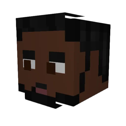 DenizAtmc Minecraft avatar head, 3D render