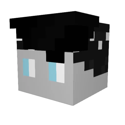 DenizDown Minecraft avatar head, 3D render