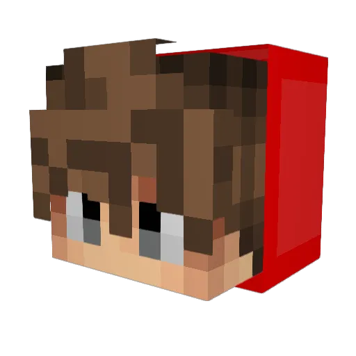 DenizGameplay Minecraft avatar head, 3D render