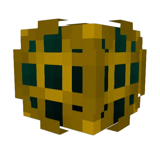 DenizLox Minecraft avatar head, 3D render