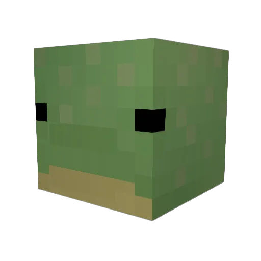 DenizMax Minecraft avatar head, 3D render