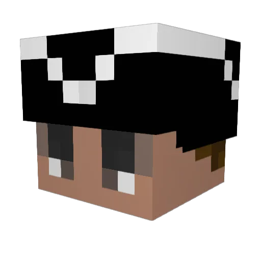 DenizMete1 Minecraft avatar head, 3D render