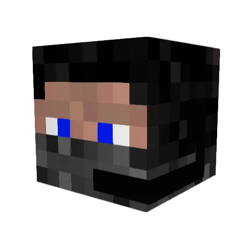 DenizTR Minecraft avatar head, 3D render