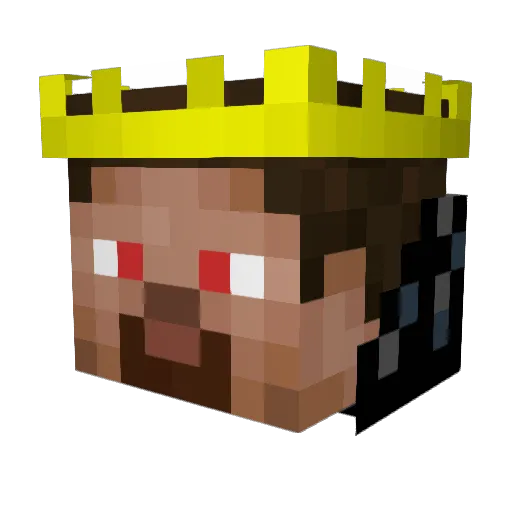 Denizzy68 Minecraft avatar head, 3D render