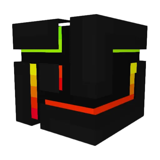 Denki2015 Minecraft avatar head, 3D render