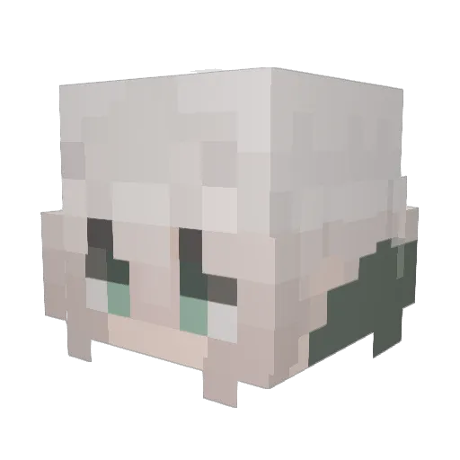 DenkiMatt Minecraft avatar head, 3D render