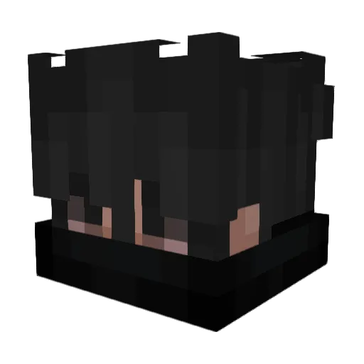 Denkks Minecraft avatar head, 3D render