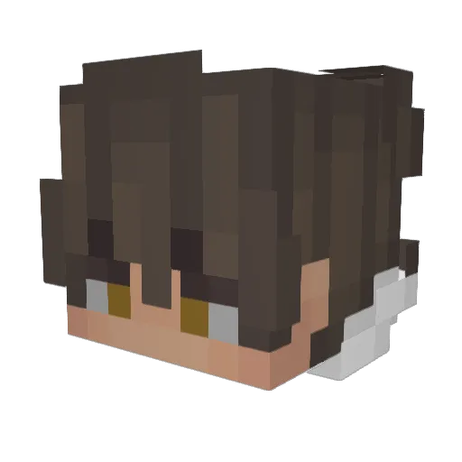 Denna00 Minecraft avatar head, 3D render